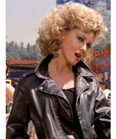 Leather jacket Olivia Newton